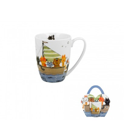 BÖGRE PORCELÁN 350ML "CATS CREW"