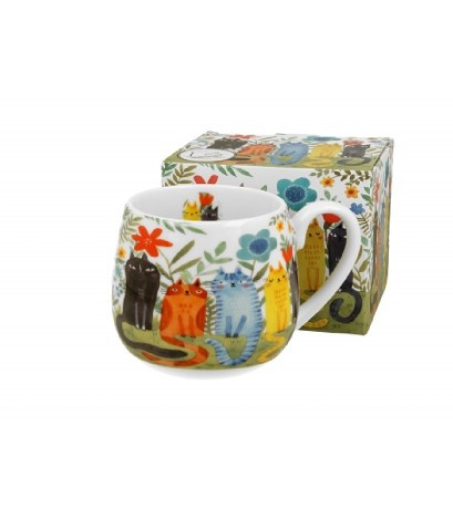 BÖGRE HORDÓ PORCELÁN 430ML "GARDEN FELINES"