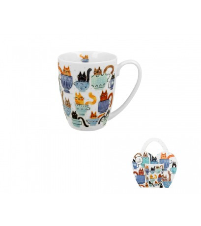 BÖGRE PORCELÁN 350ML "TEACUP CATS"