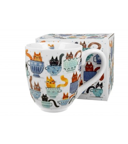 BÖGRE PORCELÁN 1L "TEACUP CATS"