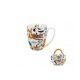 BÖGRE PORCELÁN 350ML "LAZY CATS"
