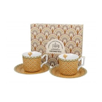 CSÉSZE + ALJ 2SZ. PORCELÁN 120ML SOLIS