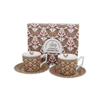 CSÉSZE + ALJ 2SZ. PORCELÁN 120ML PAPILIO