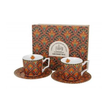 CSÉSZE + ALJ 2SZ. PORCELÁN 120ML FESTUM