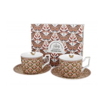 CSÉSZE + ALJ 2SZ. PORCELÁN 250ML PAPILIO