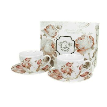 BÖGRE+ALJ 2SZ.TEÁS  SECESSION PORCELÁN 250ML