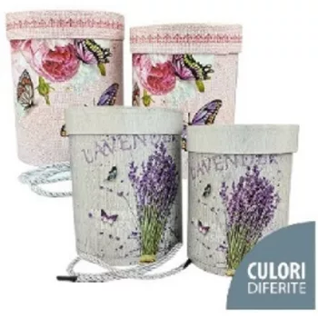 DÍSZDOBOZ LEVENDULA 2F.