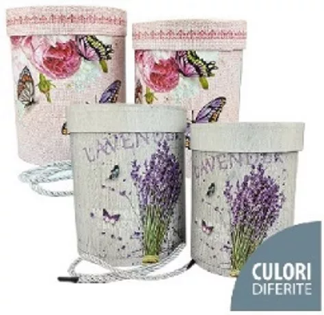 DÍSZDOBOZ LEVENDULA 2F.