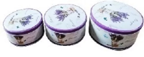 DÍSZDOBOZ LEVENDULA 3DB-OS 20,7X9CM