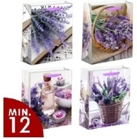 AJÁNDÉKTASAK LEVENDULÁS 31X40X12CM 4F.