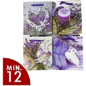 AJÁNDÉKTASAK LEVENDULÁS 18X24X8,5CM 4F.