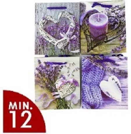 AJÁNDÉKTASAK LEVENDULÁS 18X24X8,5CM 4F.