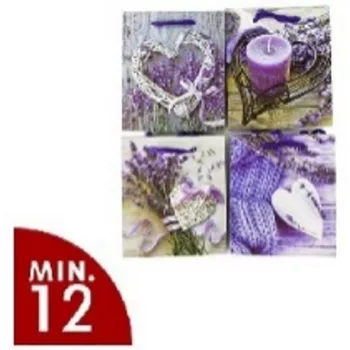 AJÁNDÉKTASAK LEVENDULÁS 12X14X6CM 4F.