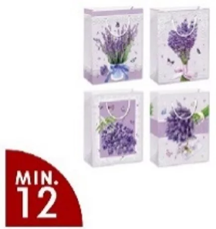 AJÁNDÉKTASAK LEVENDULÁS 12X14X6CM 4F.