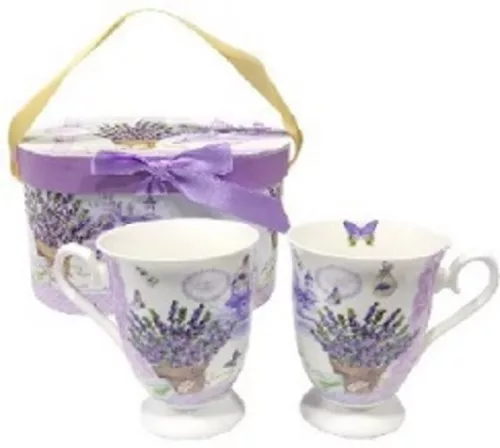 BÖGRE LEVENDULÁS KERÁMIA 2DB-OS