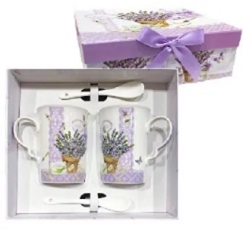 BÖGRE SZETT LEVENDULÁS KANÁLLAL KERÁMIA