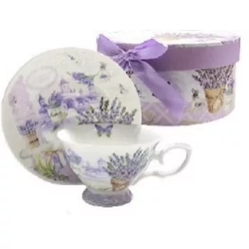 KÁVÉSCSÉSZE LEVENDULÁS KERÁMIA 2DB-OS