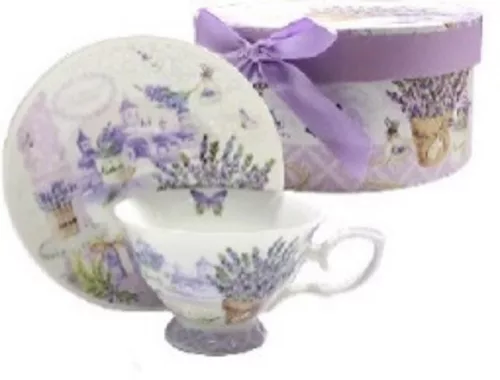 KÁVÉSCSÉSZE LEVENDULÁS KERÁMIA 2DB-OS