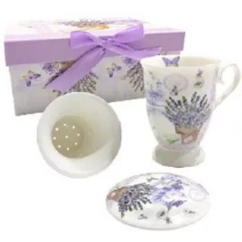 BÖGRE SZETT LEVENDULÁS KERÁMIA