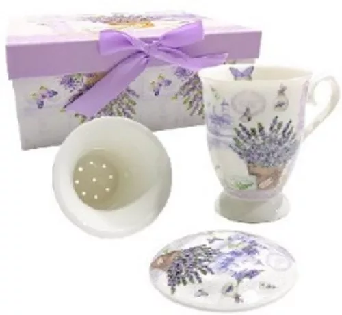 BÖGRE SZETT LEVENDULÁS KERÁMIA