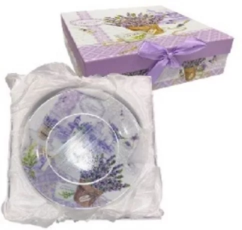 DESSZERT TÁNYÉR SZETT LEVENDULÁS KERÁMIA 6DB-OS