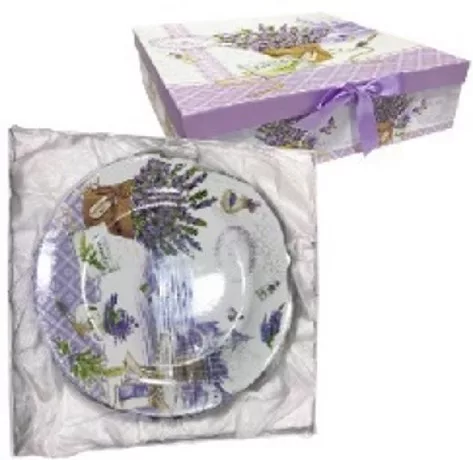 DESSZERT TÁNYÉR SZETT LEVENDULÁS KERÁMIA 6DB-OS