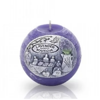 GYERTYA LEVENDULÁS GÖMB ALAKÚ 450G