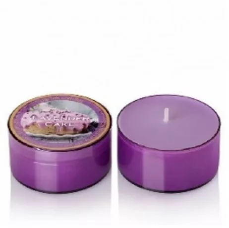 GYERTYA LEVENDULÁS "TORTAFORMA" 40G 5,5CM