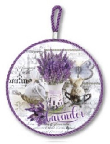 EDÉNYALÁTÉT FALI KER. LEVENDULÁS 16X16CM