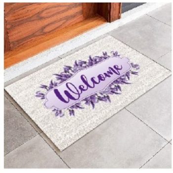 LÁBTÖRLŐ LEVENDULÁS 60X40CM "WELCOME"