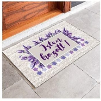 LÁBTÖRLŐ LEVENDULÁS 60X40CM "ISTEN HOZOTT" I.