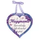 MÁGNES SZÍV ALAKÚ LEVENDULÁS 9X8CM "NAGYMAMA"