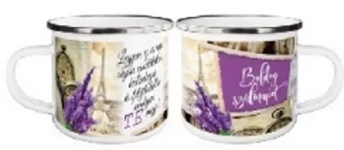 BÖGRE FÉM LEVENDULÁS "BOLDOG SZÜLINAPOT/LEGYEN EZ A NAP" 2F.