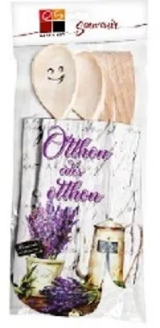 KONYHAI ESZKÖZ SZETT LEVENDULÁS "OTTHON ÉDES OTTHON"