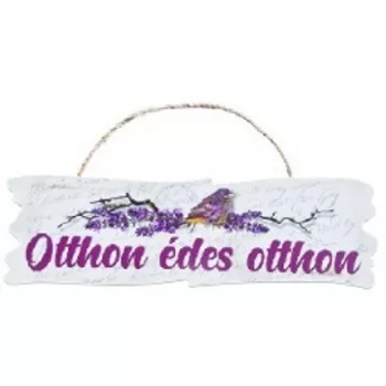 FATÁBLA LEVENDULÁS 35X10CM "OTTHON ÉDES OTTHON"