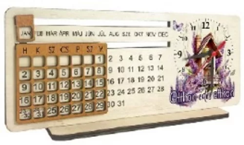 NAPTÁR LEVENDULÁS 30X13CM "OTTHON ÉDES OTTHON"