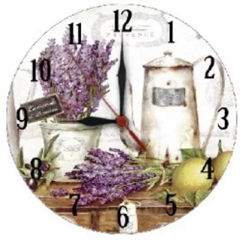 FALI ÓRA LEVENDULÁS 28CM