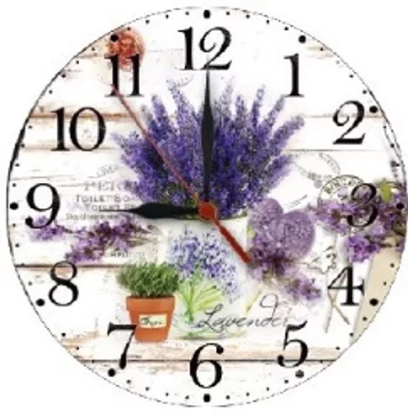 FALI ÓRA LEVENDULÁS 28CM