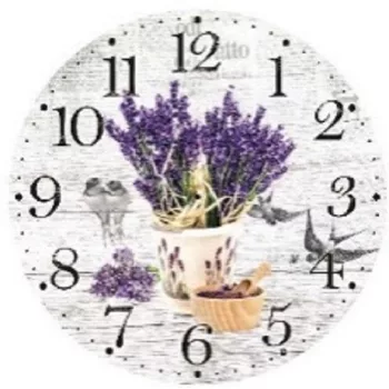 FALI ÓRA LEVENDULÁS 28CM