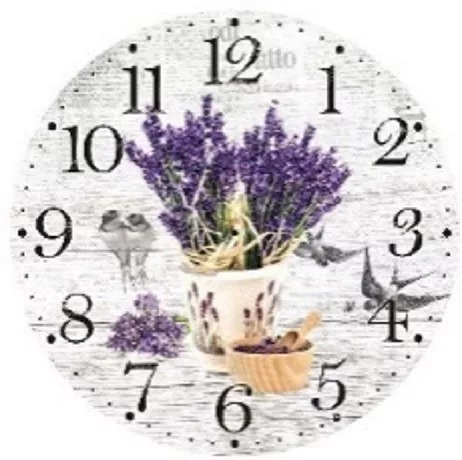FALI ÓRA LEVENDULÁS 28CM