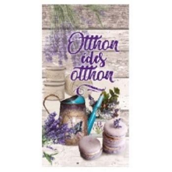   FALI TÁBLA LEVENDULÁS 26X48CM "OTTHON ÉDES OTTHON"