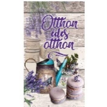  FALI TÁBLA LEVENDULÁS 15X25CM "OTTHON ÉDES OTTHON"