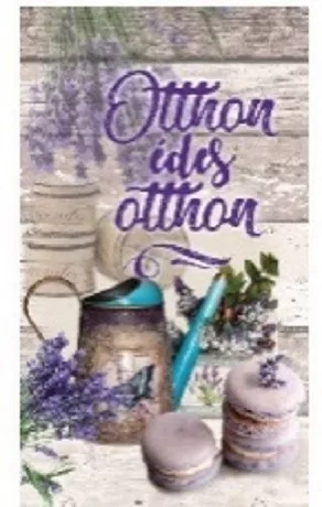 FALI TÁBLA LEVENDULÁS 15X25CM "OTTHON ÉDES OTTHON"