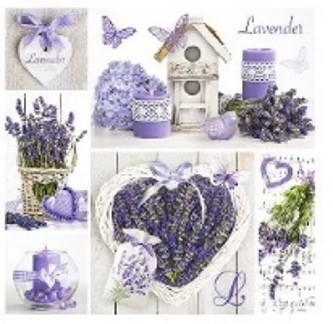 SZALVÉTA LEVENDULÁS 20DB 33X33CM