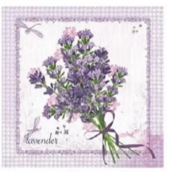 SZALVÉTA LEVENDULÁS CSOKOR 20DB 33X33CM