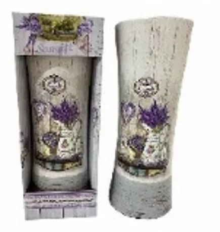 VÁZA EGYENES LEVENDULÁS I. 25CM