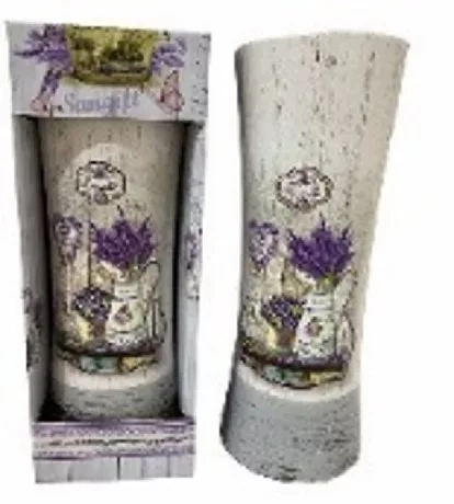 VÁZA EGYENES LEVENDULÁS I. 30CM