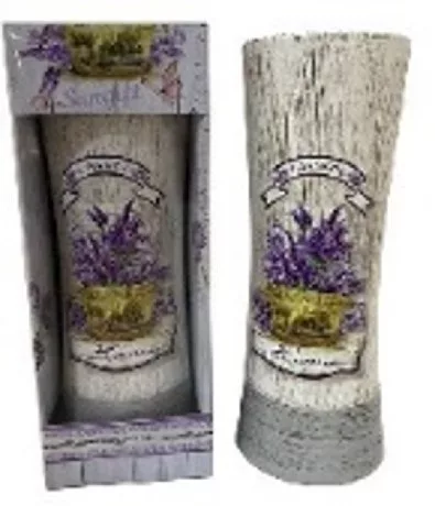 VÁZA EGYENES LEVENDULÁS III. 30CM