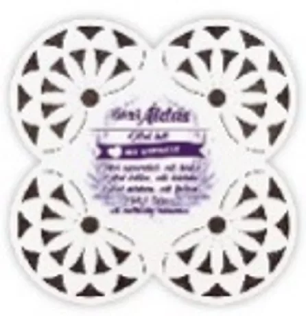 ALÁTÉT FA LEVENDULÁS 19X19CM "HÁZI ÁLDÁS"