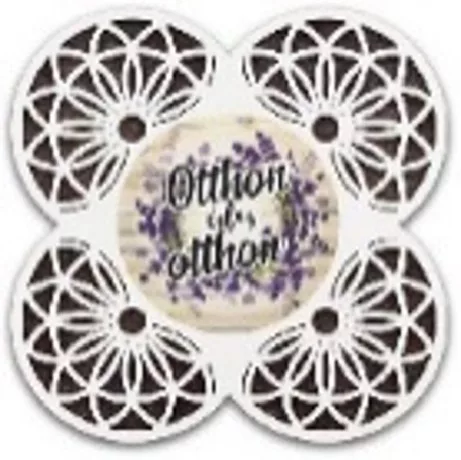 ALÁTÉT FA LEVENDULÁS 19X19CM "OTTHON ÉDES OTTHON"